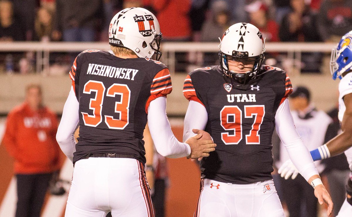 utahathletics's tweet photo. He knows how to kick it ⚽➡️🏈
Matt Gay is nation's leading FG kicker
44 total points, perfect FG %, longest FG in nation this season (56 yds) https://t.co/FSSAW0sjp1