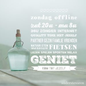 Waarom ik iedere week 36u onwijs asociaal ben en jou vraag dat ook te zijn. Ga offline! anderstevoren.nl/2011/waarom-ie…