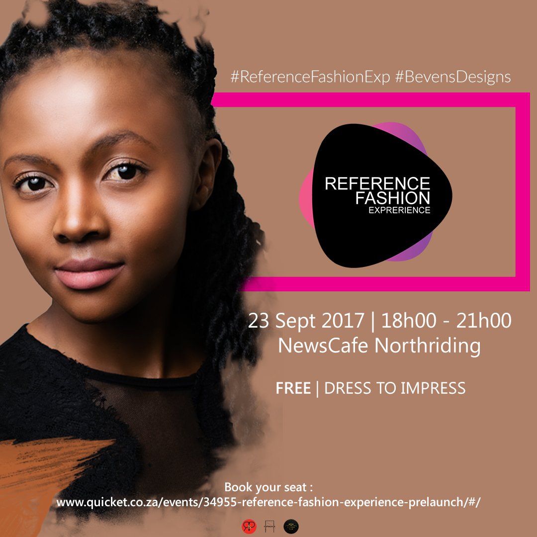 CloudNineModels's tweet photo. Andiswa will be rocking #BevensDesigns this Saturday Book your free ticket: https://t.co/5VPCfWTZKq
#ReferenceOnline #ReferenceMagazine https://t.co/b0deCxQGvA
