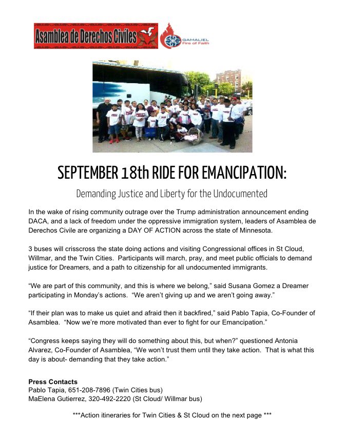 PueblosMN's tweet photo. wanna join us on the ride for emancipation?
✊🏻✊🏼✊🏽✊🏾✊🏿

#RideForEmancipation #DACA #HopeNotHate #NoWallTooHigh #BridgesNotWalls https://t.co/DMcjCyp9vb