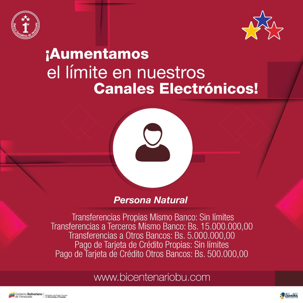BDT_VE's tweet photo. #Entérate de los límites de nuestro 
#CanalesElectrónicos https://t.co/byYKertxxo 
#SomosBBDP 
#TrabajamosParaTi 
#VenezuelaGanaConElDiálogo https://t.co/xyoZUlL3u6