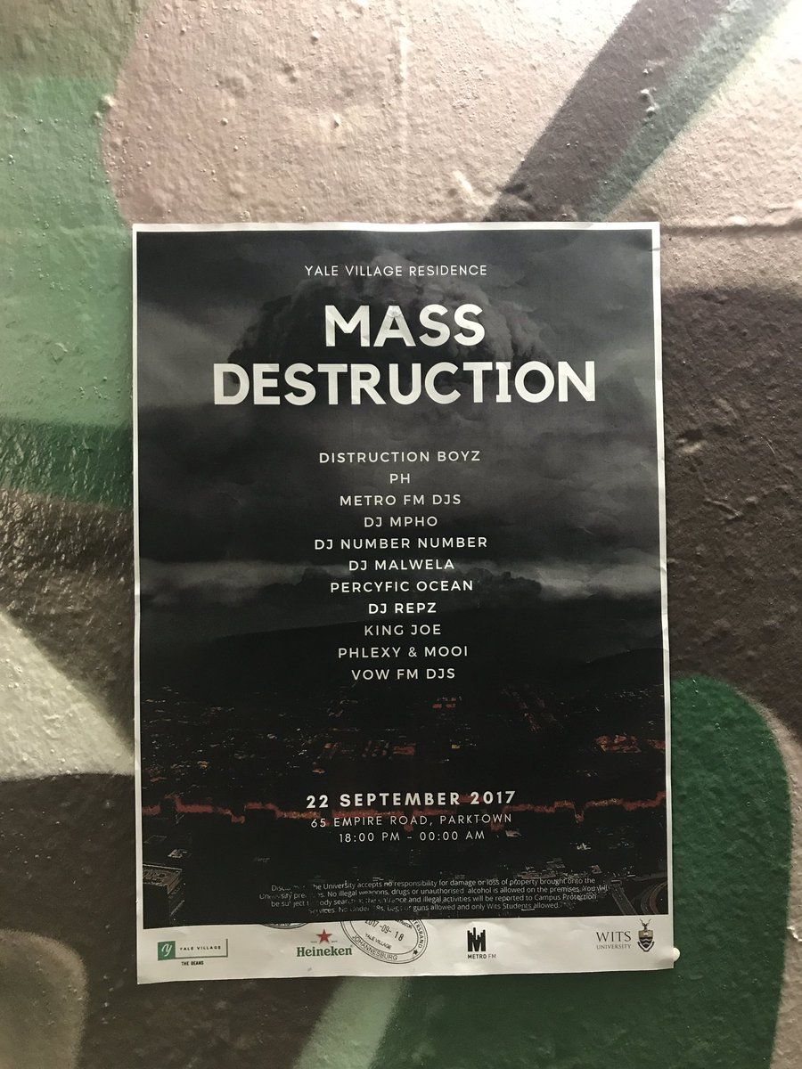 YaleVillageRes's tweet photo. The #DestructionSquad putting up posters with the lineup on them!!☢️.
#LiveUpToTheHype☢️🔥
#YaleMassDestruction
#KeLeYaleNthwe https://t.co/8V7yeCvPjW