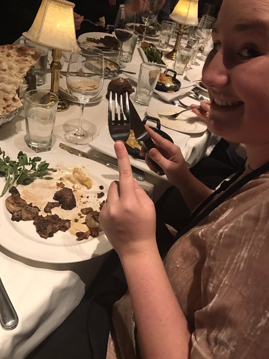 stabtakesnyc's tweet photo. Making friends and eating steak! https://t.co/QMcbnJLTzl
