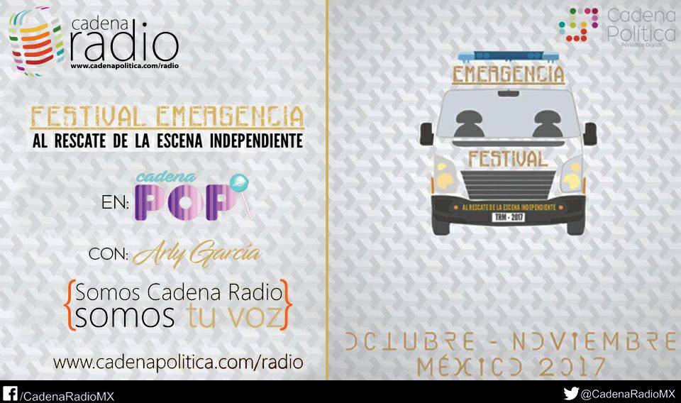 CadenaRadioMx's tweet photo. Hoy en #CadenaPop con @arlylett.
Entrevista con los organizadores del @emergenciafest
19hrs. #CadenaRadioMX
https://t.co/r3RVV9WxaO https://t.co/dyGhu23acB