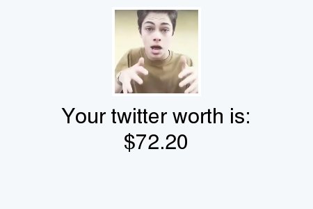 MojangModerator's tweet photo. My Twitter worth is: $72.20

Find yours with https://t.co/kL8yKU7H1T

. https://t.co/27Y9ZojRnZ