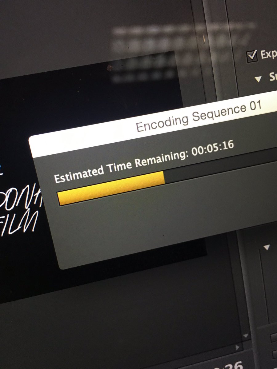JerodMacEvoy's tweet photo. I swear half my time today has been waiting on renders/exports. Trying to export a one minute teaser trailer now. #AdobeProblems https://t.co/YqyDdimm7w