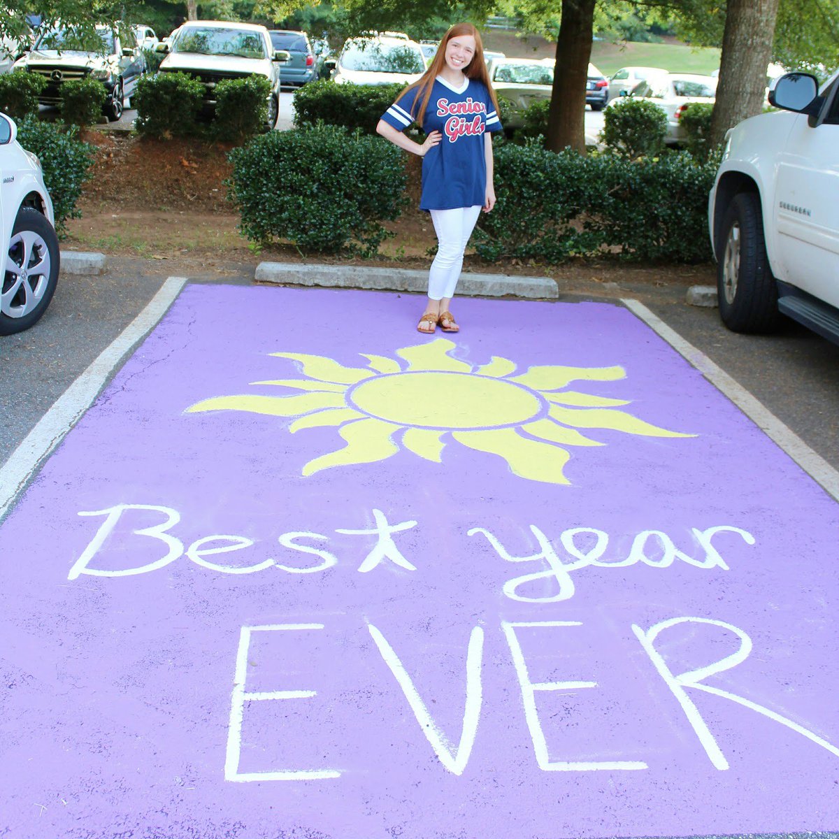 Come decorate your parking spot w/ chalk on Sunday the 24th @ 2! $5 per spot! #driveoutcancer