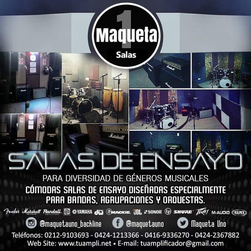 Las mejores SALA DE ENSAYO en Caracas para tu banda!!! Seguridad, Comodidad, Equipos Nuevos. Punto de Venta. Info. 0212-9103693/0424-2367882