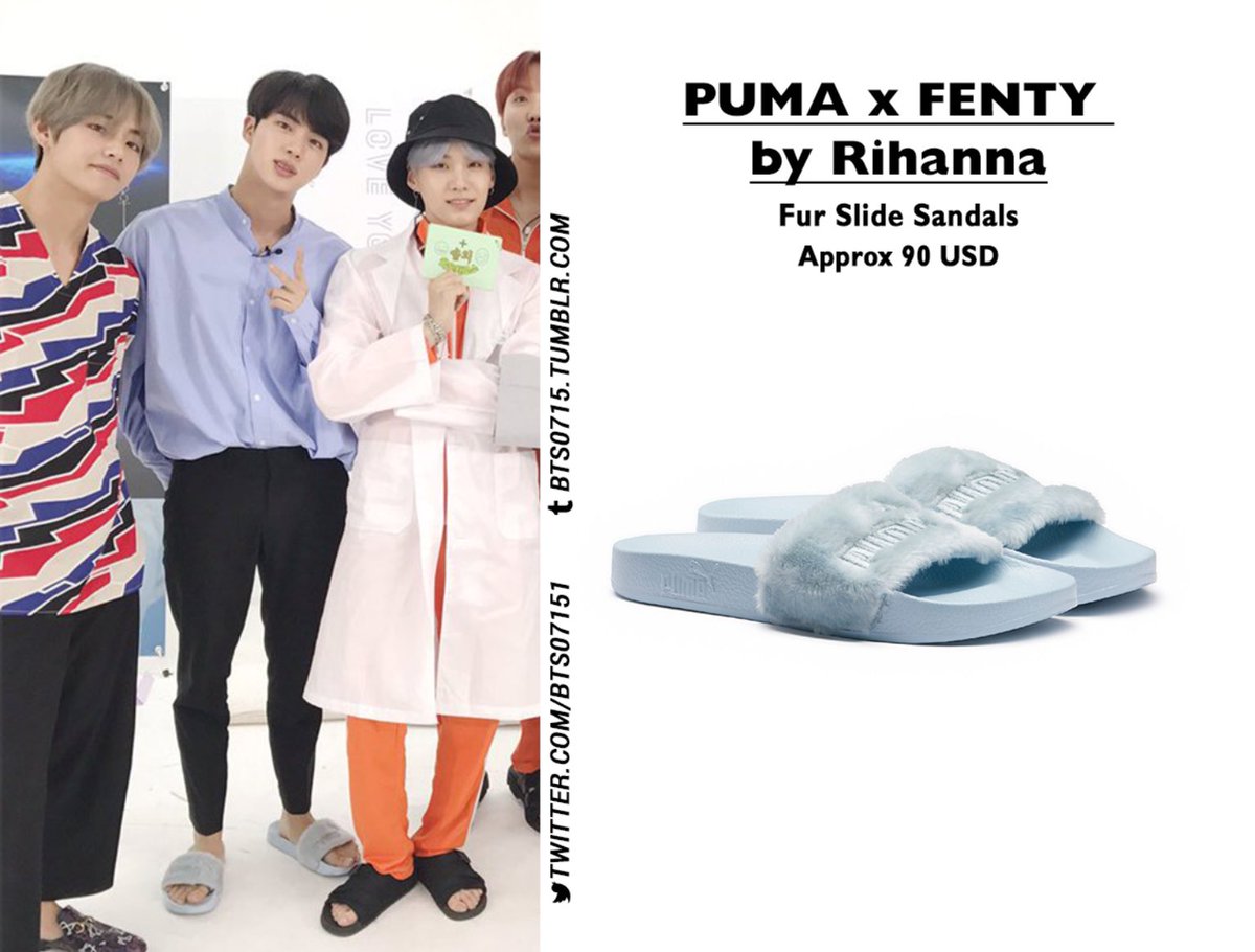 bts puma slides