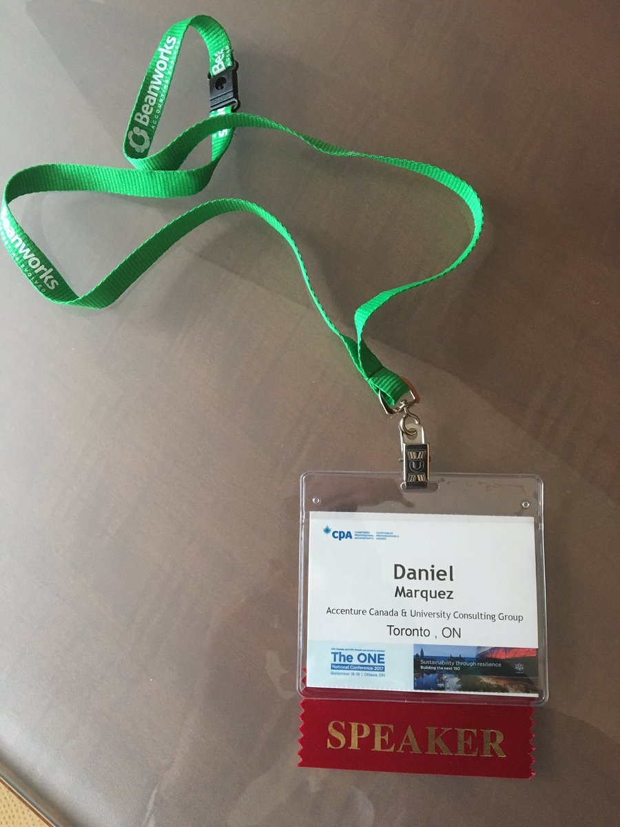 Very grateful to have the opportunity to present at the #CPATheONE conference today! Time for organizations to embrace disruption!