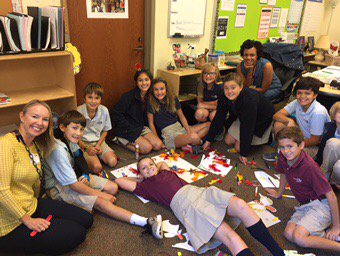 Schenck6th's tweet photo. 6th grade creating their Dyslexia Dash poster with our awesome parent volunteer!  @SchenckSchool #readriserun https://t.co/9ZoDKSEG4a