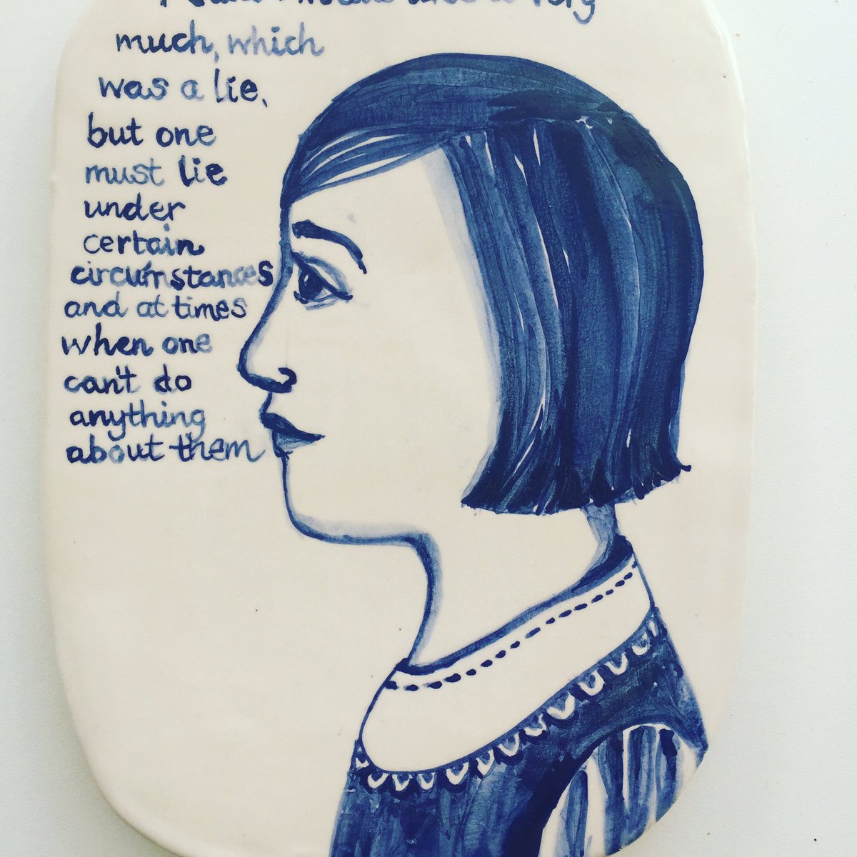 Did you guess? Jean Louise "Scout" Finch in To Kill A Mockingbird. <a href="/MarchmontGallry/">Marchmont Gallery</a> #strongwomen #novels #ceramics