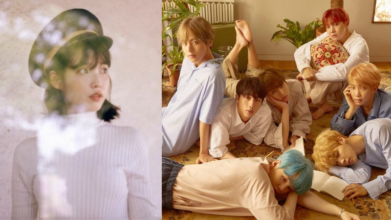 soompi's tweet photo. #IU And #BTS Top Korean Realtime Charts With New Tracks https://t.co/fZOMcluB15 https://t.co/Dln2MAobbf