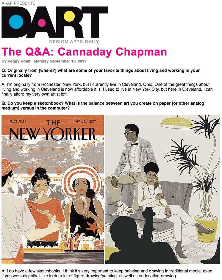 CannadayChapman's tweet photo. I did an #interview with Design Arts Daily through @AmericanIllust . Link below. Thank you, Peggy Roalf!
https://t.co/fL6ATDtzWD https://t.co/mjQQFEQOkG