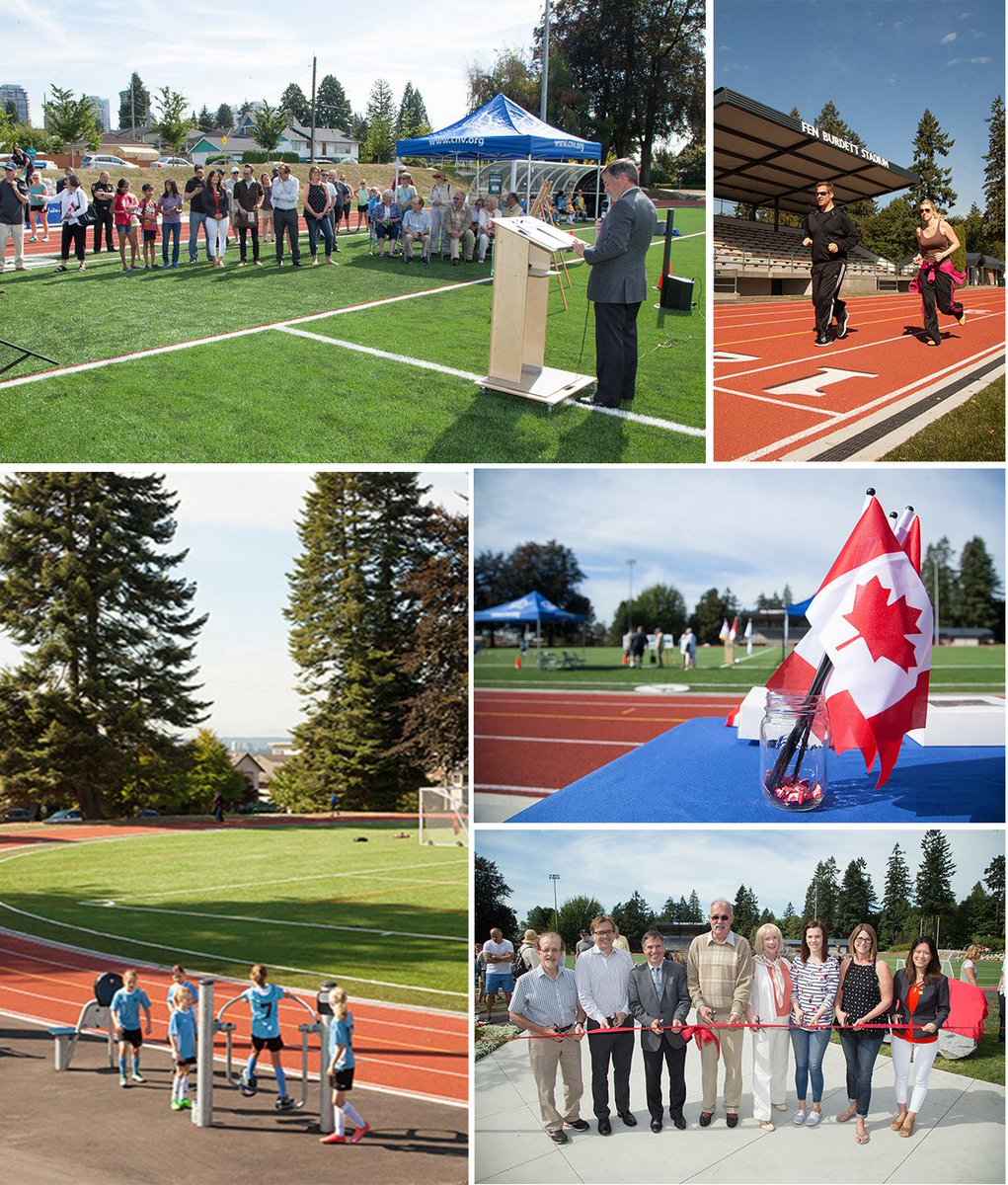 It's was sunny skies & all smiles on Saturday for the official opening of Fen Burdett Stadium. #NorthVan https://t.co/84vQ3XF1X2