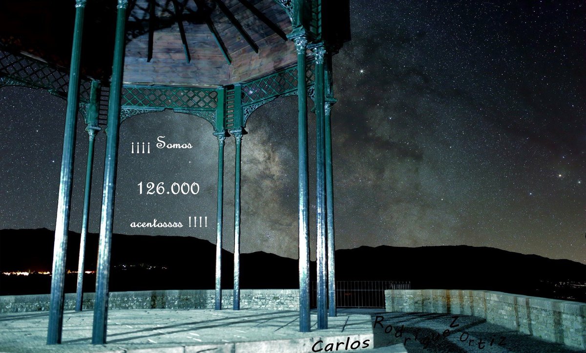 Málaga Nocturna. ¡¡¡ Buenas noches desde el mirador de #Ronda !!      ¡¡¡¡ Somos 126.000 acentossss !!! <a href="/CRRonda88/">Casa Rural Ronda 88</a> <a href="/AytoRonda/">AyuntamientoRonda</a>