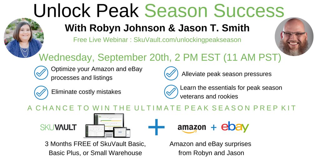 robyn johnson on twitter are you a new amazon or ebay seller going into peak season catch this webinar on 920 httpstcolnehukgomj