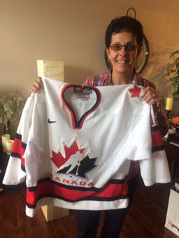 KellyHockeyHall's tweet photo. Danielle #Goyette with her 2002 Olympic Gold Medal Game. Going to HHOF. #HHOF2017 https://t.co/ZAJDXaU07r