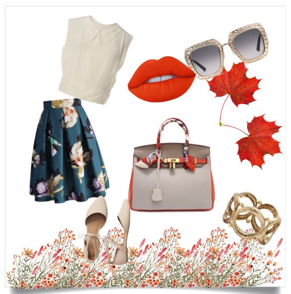 Fall in Love In Autumn. A very cute and easy look with a cool classic leather bag Minerva to follow it.😘❤️ Shop now!