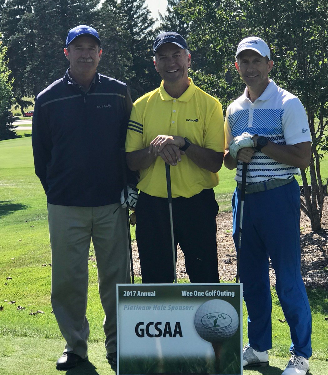 With @BillatStAlbans &amp; <a href="/peter_grass/">Peter Grass</a> at the <a href="/wee1foundation/">Wee One Foundation</a> tournament at Pine Hills CC in Wisconsin. Great group! Great organization!