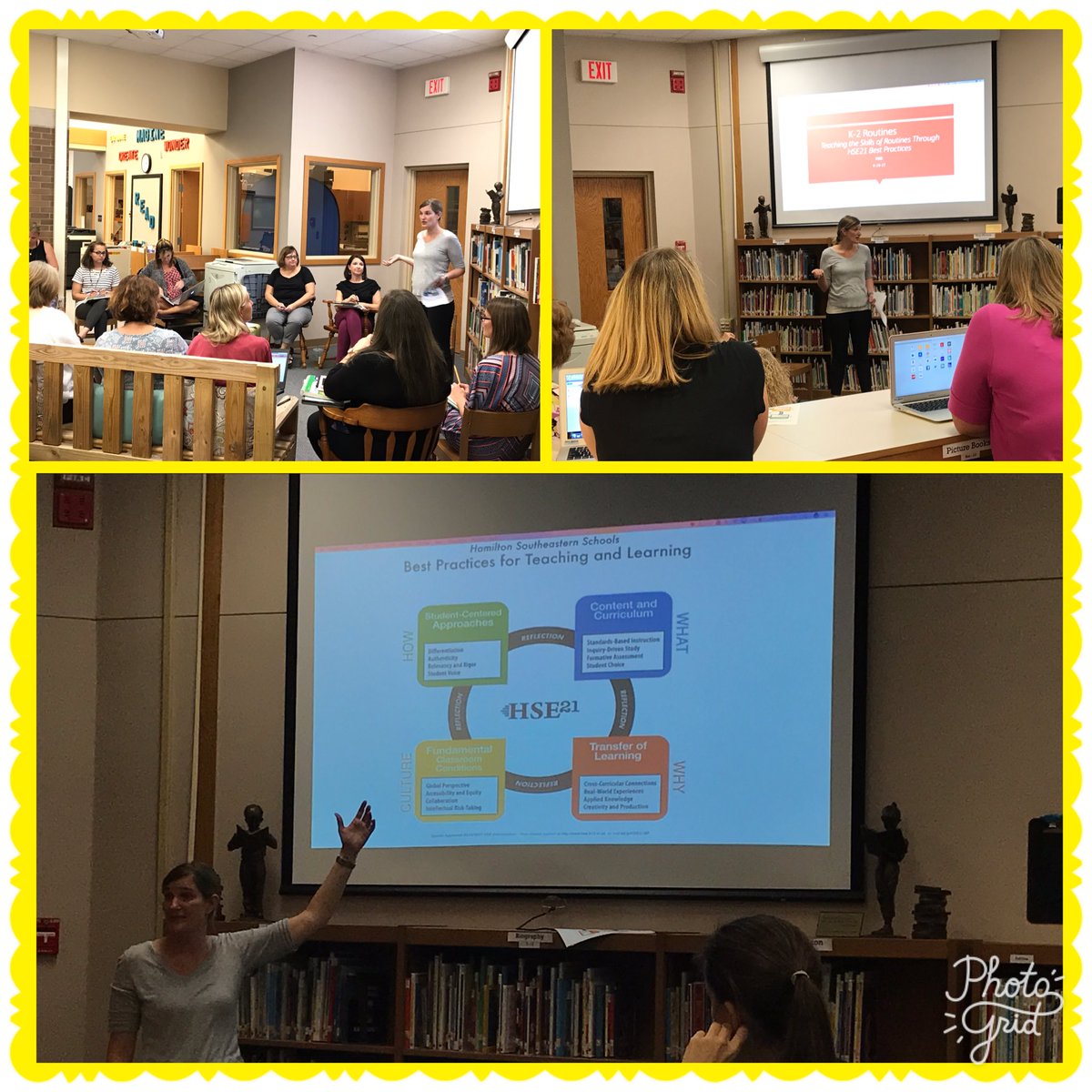 NBEbulldogs's tweet photo. K-2 teachers digging into math routines to reflect on the WHY & ensure that the HOW fits w/ our HSE21 vision #verticalcollab #PLC https://t.co/2WP6RJfl7w