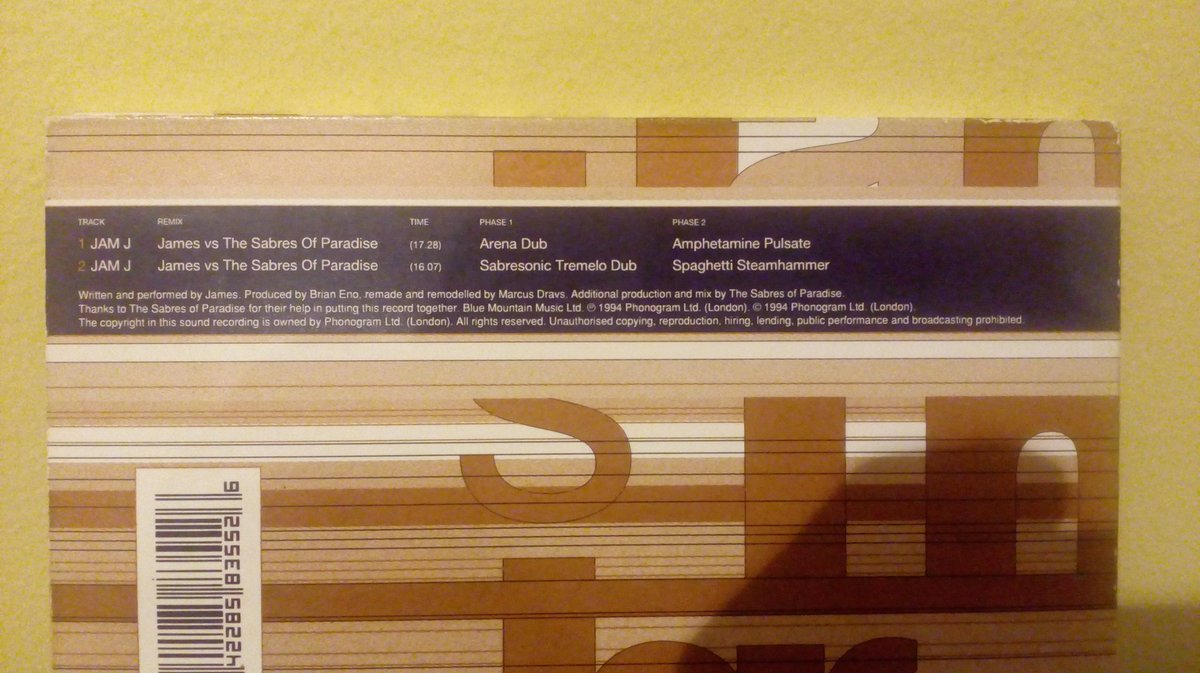 LongLiveLaMusic's tweet photo. 1994 #James #JamJ - this appeared on the laid (cue drumming) https://t.co/crRF0MXQS0 is the cd single. https://t.co/jroq9i30vM