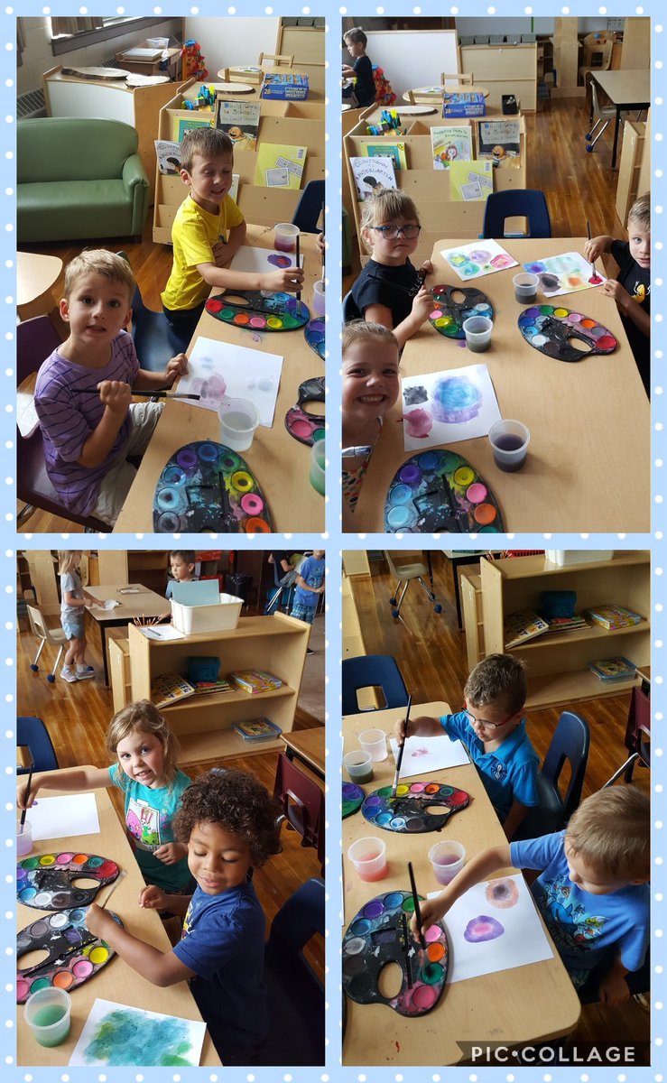 Students working on their 'Dot' artwork. Come and see our masterpieces at the Open House on Wed. <a href="/TMcCann3/">Tmccann3</a> <a href="/mrs_dt/">Mrs DT</a> <a href="/PortWellerPS/">Port Weller School</a>