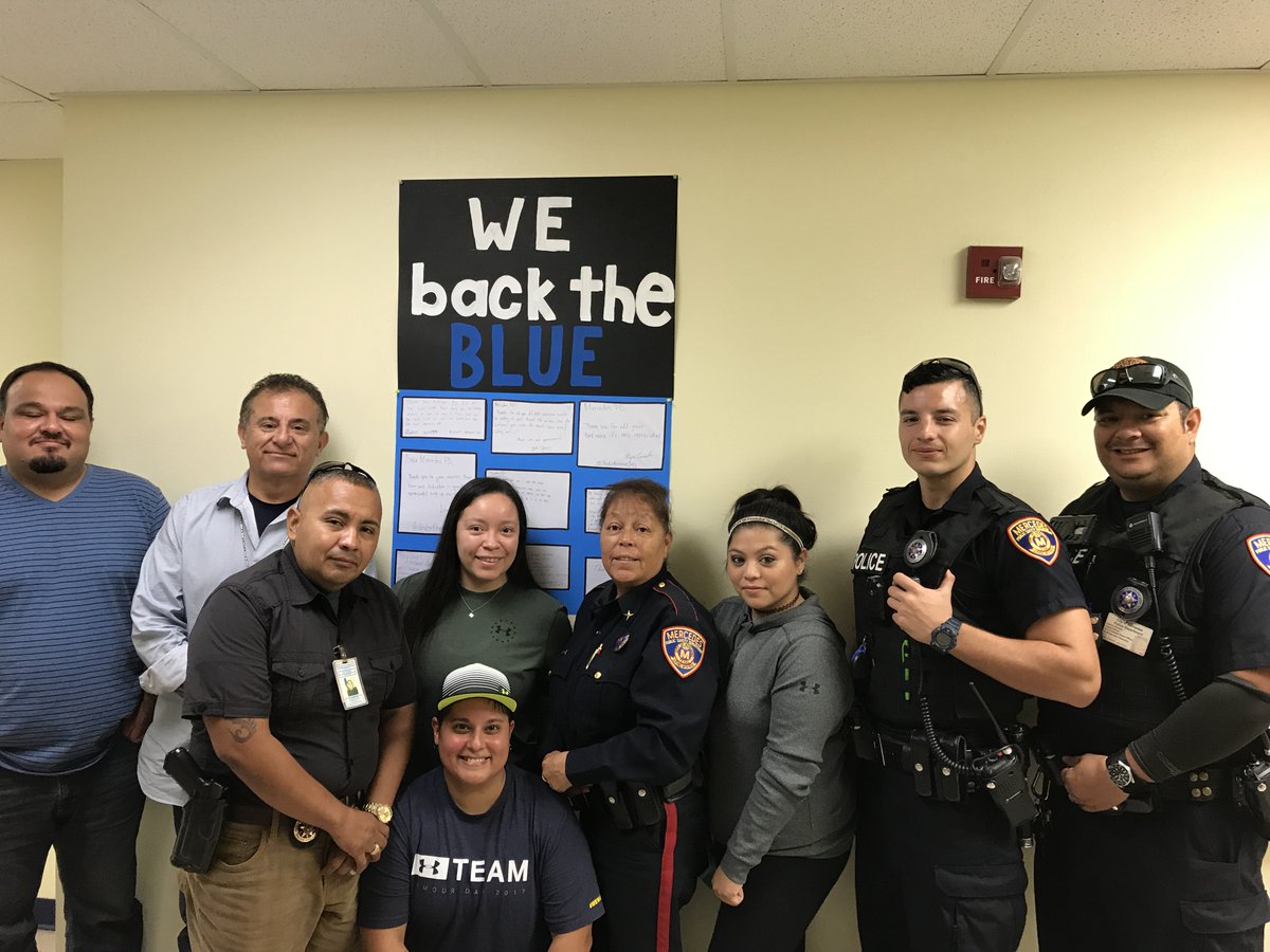 WeslacoPD's tweet photo. We would like to thank Under Amour-Mercedes Outlet for their continued support of our first responders. #MercedesPD #WeslacoPD #underarmour https://t.co/ngc7IMbAU5