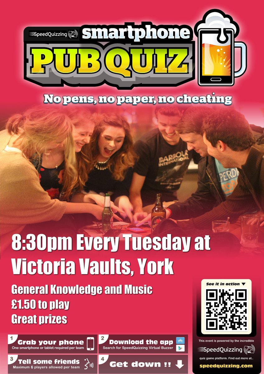 This is tomorrow night! Come on down and join the fun! From 8-30pm <a href="/SpeedQuizzing/">SpeedQuizzing</a> <a href="/bishyroadnet/">Bishy Road</a>
