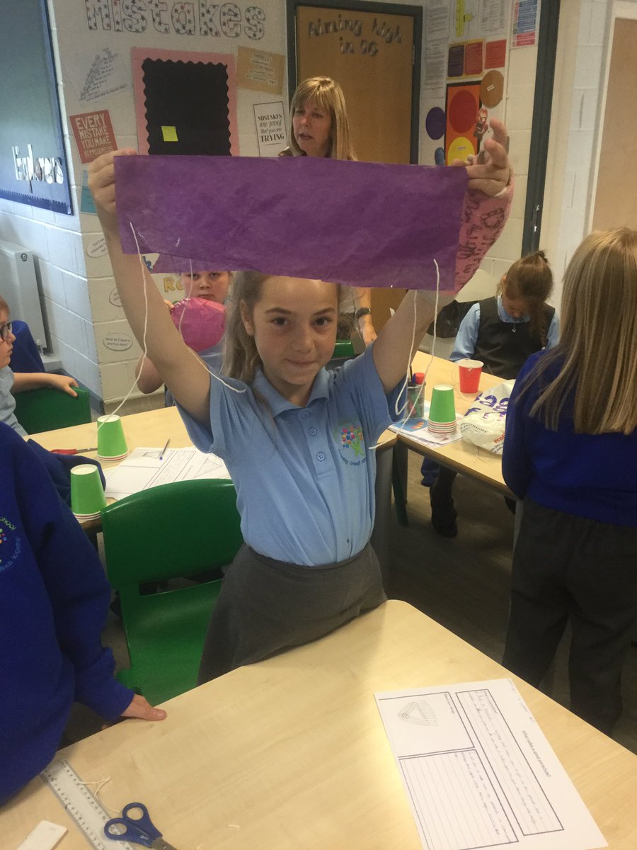 Designing parachutes in <a href="/yr5/">Prendergast C.P</a>.  There were many different creations!
