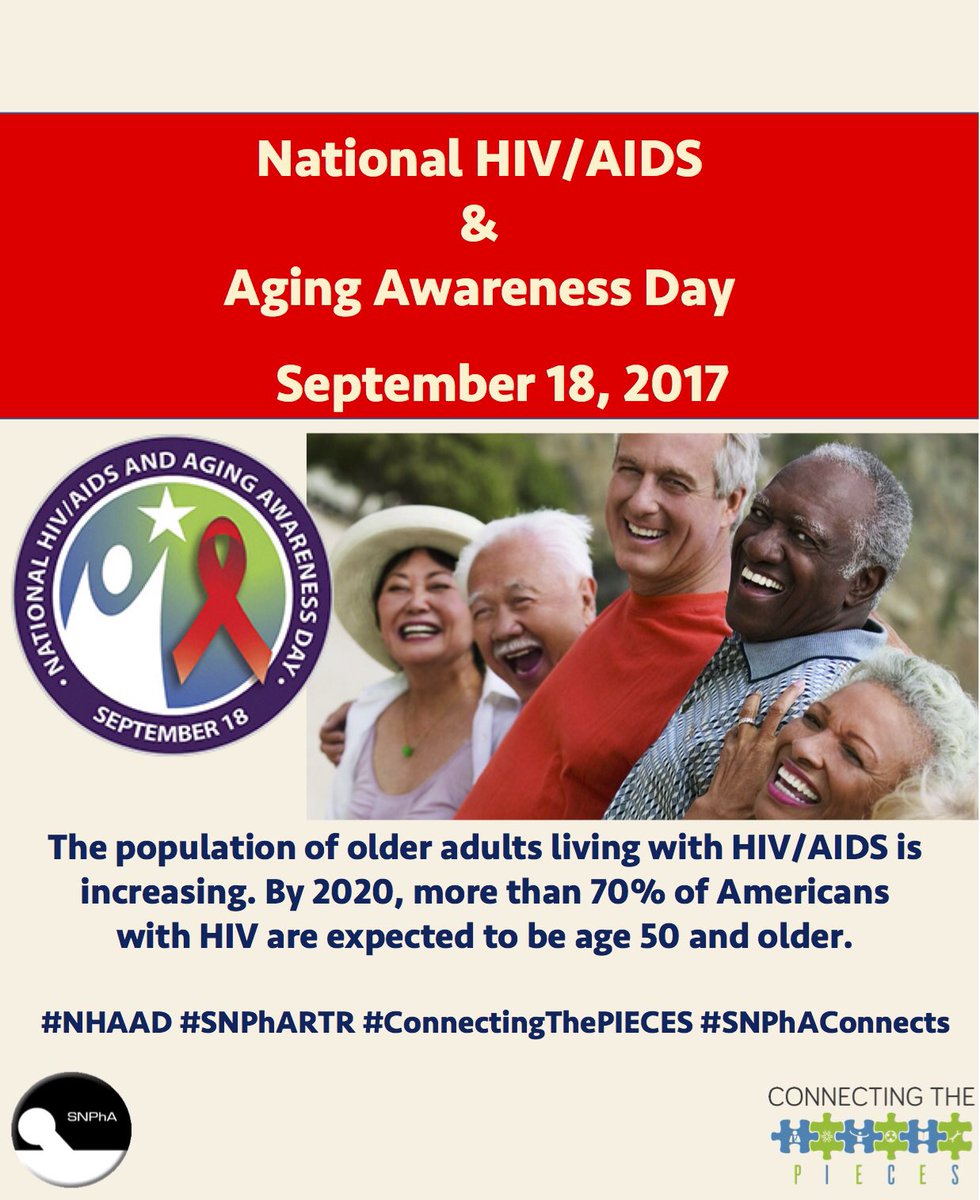 snpha_musc's tweet photo. At the end of 2014, an estimated 428,724 people aged 50 and over were living with diagnosed HIV in the US @SNPhA_RTR_ #SNPhARTR https://t.co/rSFGYLOa8l
