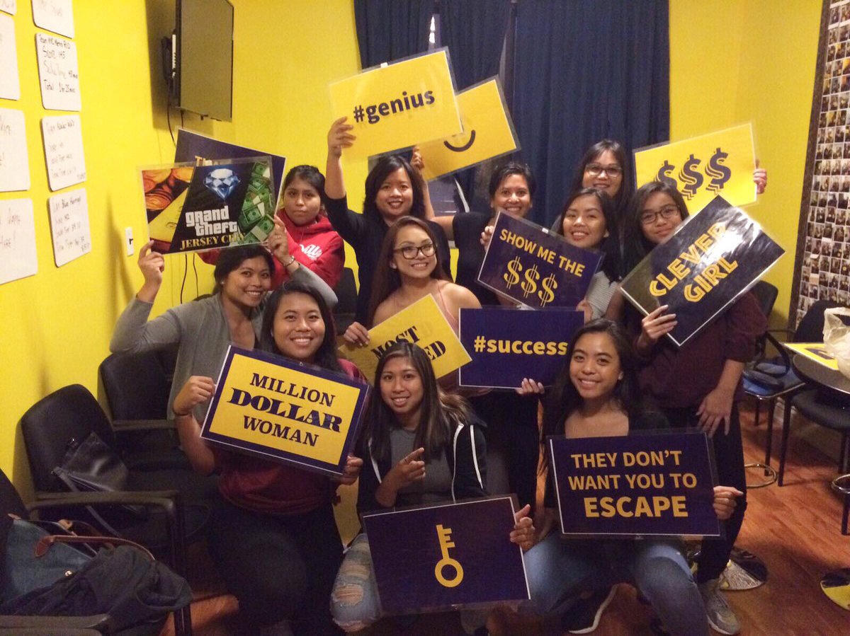 They figured it out, can you?! 😱 Puzzle Out Room is the most fun you'll have being trapped in a room for 60 minutes 🕓 👭👬<a href="/PuzzleOutRoom/">Puzzle Out Room</a> #fun