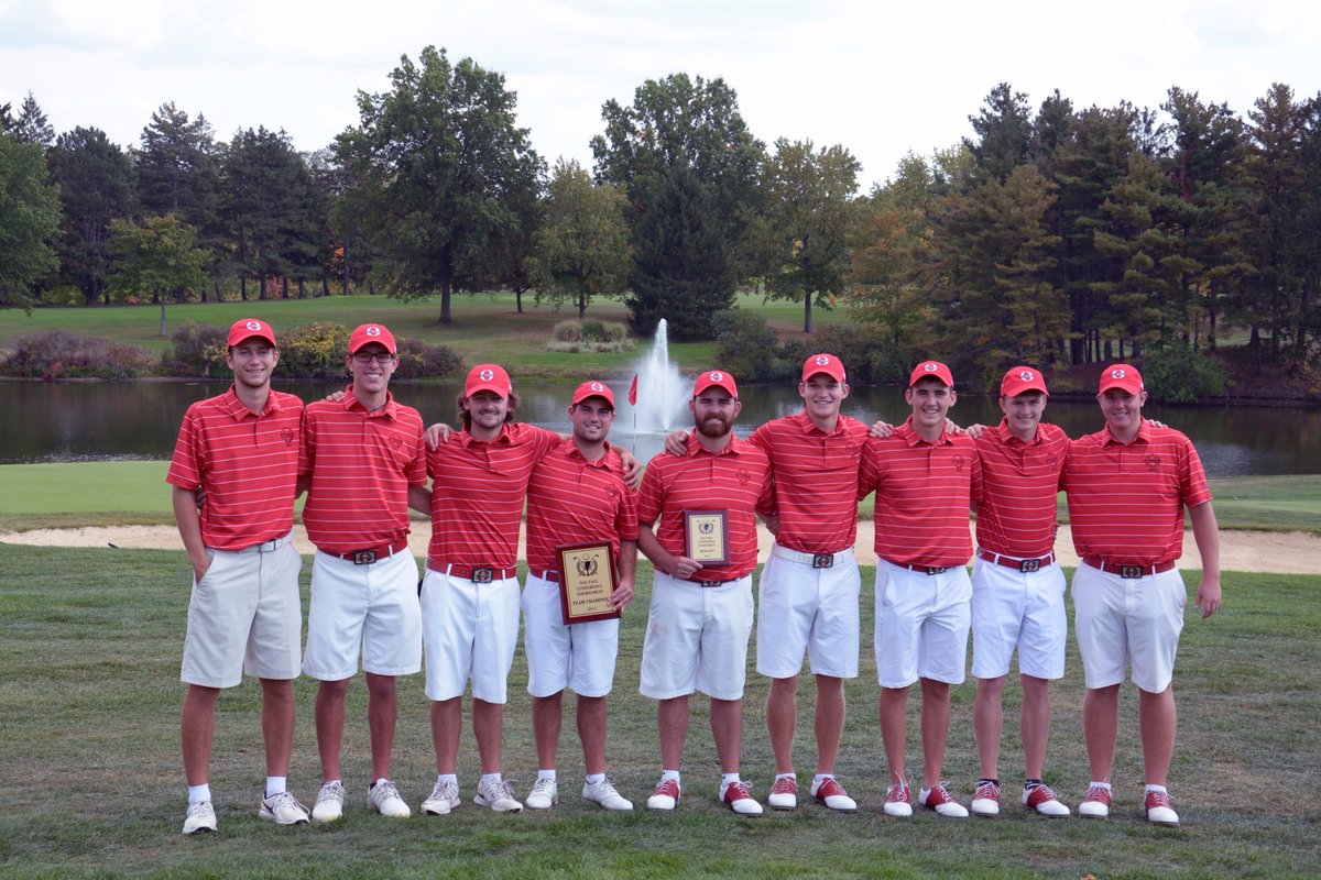 Ott_Athletics's tweet photo. MGOLF: CARDS WIN! Otterbein posts win at OAC Fall Invite by 11 strokes over second-place JCU; Austin Wells (-4) earns top-medalist honors! https://t.co/MLZoEAaOto