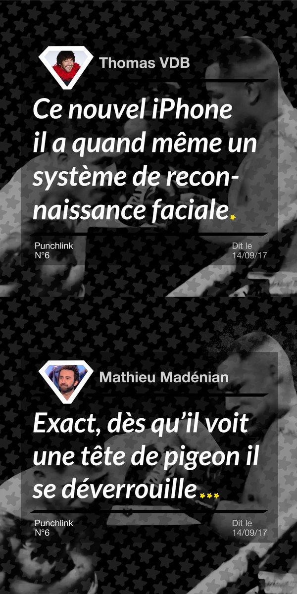 Punchlinr_Fr's tweet photo. La #punchlink de @mathieumadenian et @TheThomasVDB dans leur Message, #jeudi dernier sur @W9. #iPhoneX #Bleeh. https://t.co/dKkTkHsQrY