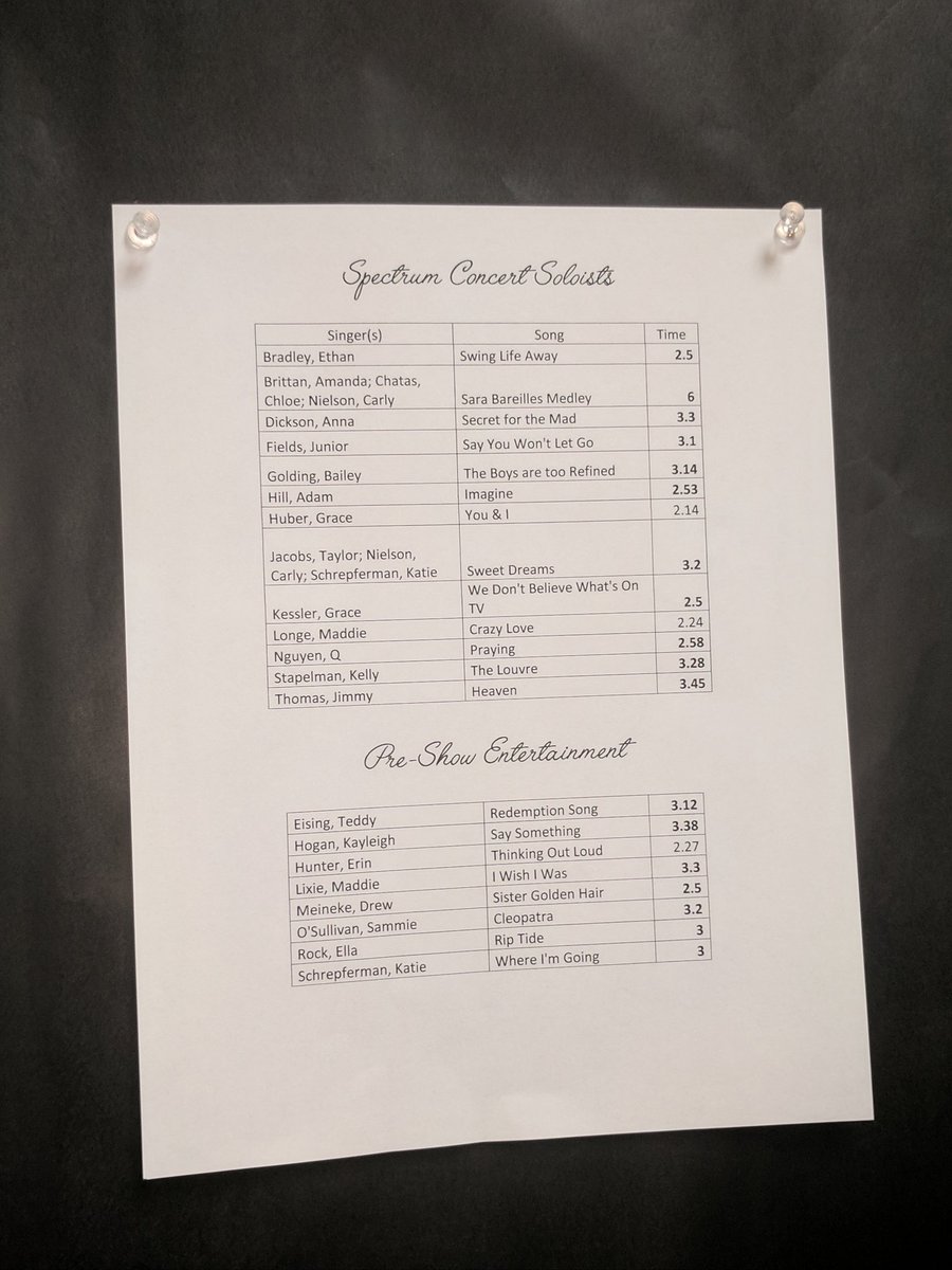 ROHSChoirs's tweet photo. Congrats to the soloists. Remember: everyone who auditioned did an amazing job. Y'all are crazy talented and beautiful ❤️ https://t.co/quyPAkh3hl