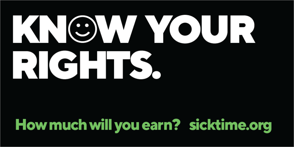 sicktimechicago's tweet photo. #Chicago &amp; #CookCounty workers are now guaranteed the right to earn up to 40 hrs of #PaidSickTime! SHARE! https://t.co/vRNkhAZm3g https://t.co/AfOk2jErrj