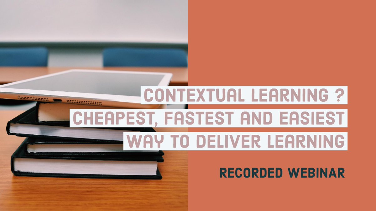 RayJimenez's tweet photo. In this recorded session, #learn the key principles and practical examples of contextual learning. https://t.co/t190ySM1Y0 #RayJimenez https://t.co/NsYOOSZfLG