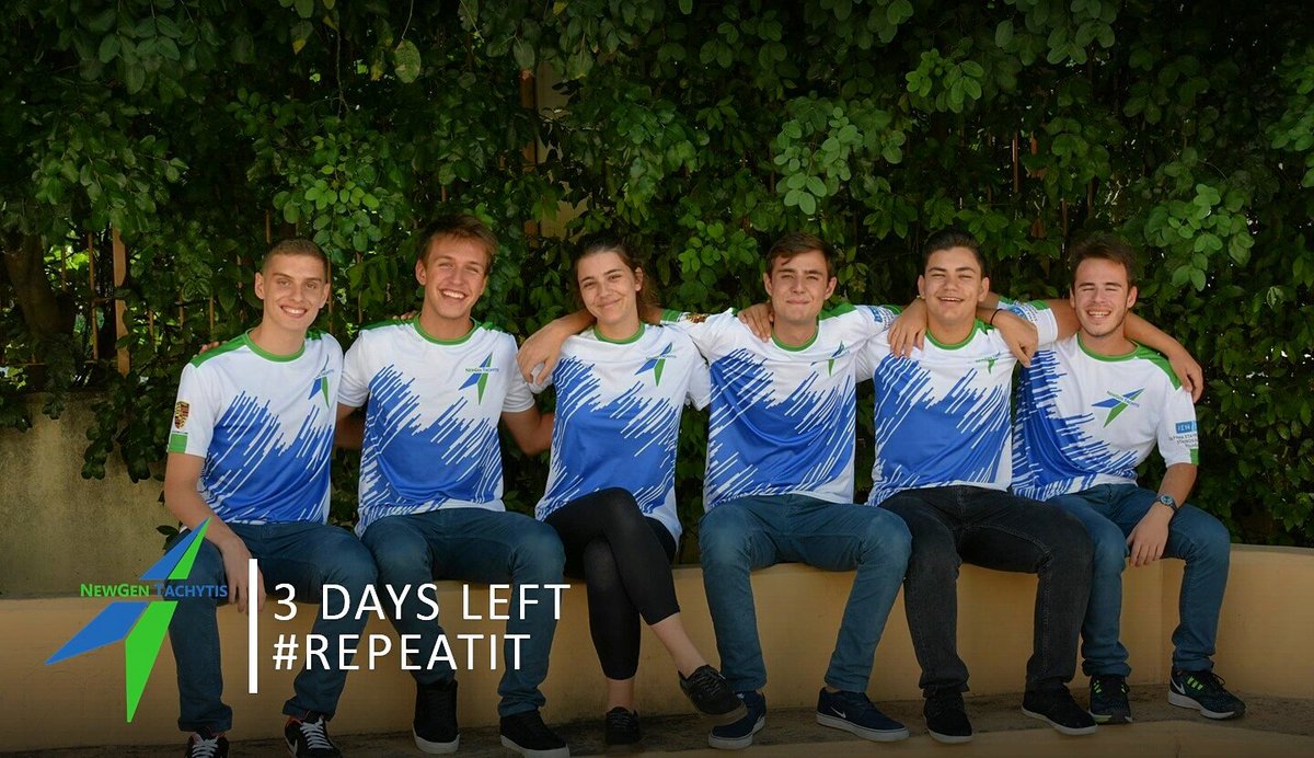 6 people with one goal, with a huge challenge to face, can deal with any difficulty. 
Are we ready? YES. 

#Repeatit #goNewGenTachytis #Goal