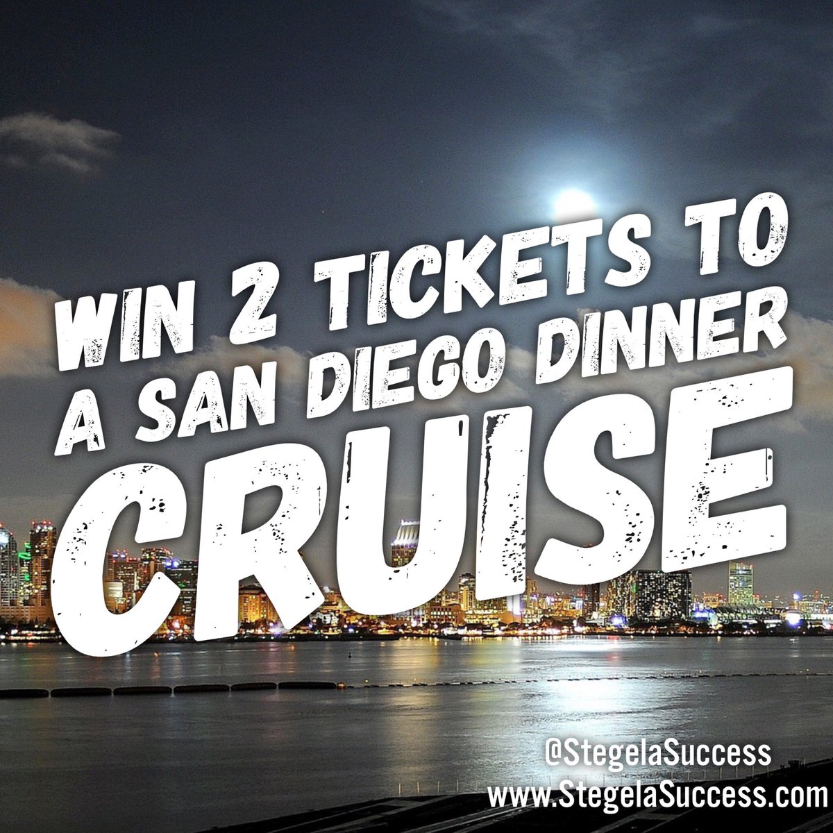 StegelaSuccess's tweet photo. We are giving away 2 tickets to a San Diego Dinner Cruise! Share &amp; get extra entries! Enter here: https://t.co/Y4CqgJw85b https://t.co/VUN4g18vSq