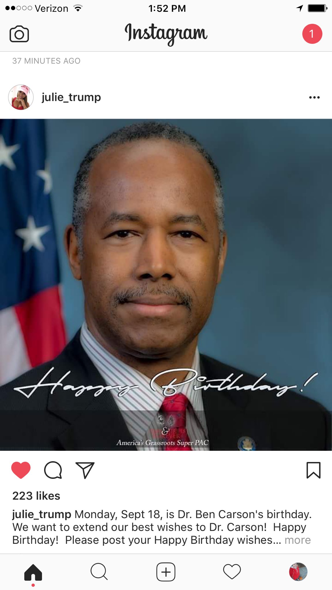 Happy birthday Ben Carson 