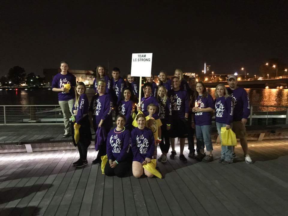 LCEnglishlady's tweet photo. Powerful event! #LCStrong #bethelightwalk https://t.co/UkuexHYUwt