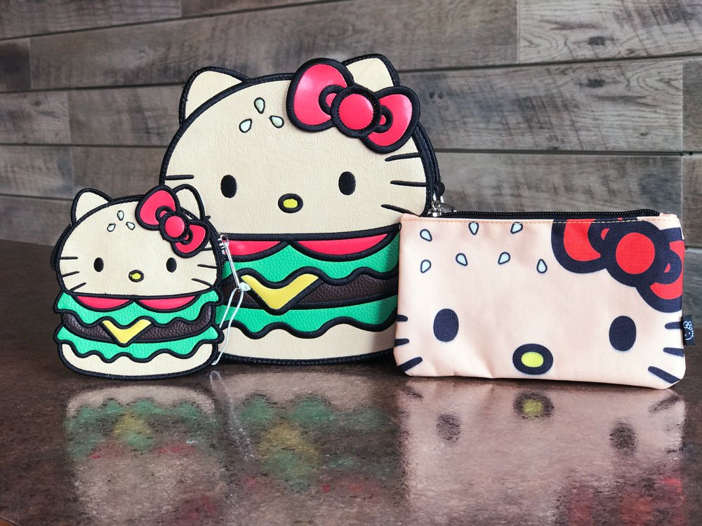Loungefly's tweet photo. RT &amp; follow @Loungefly_ for a chance to win a #NationalCheeseburgerDay Hello Kitty prize pack! https://t.co/hbfkWE0QXN