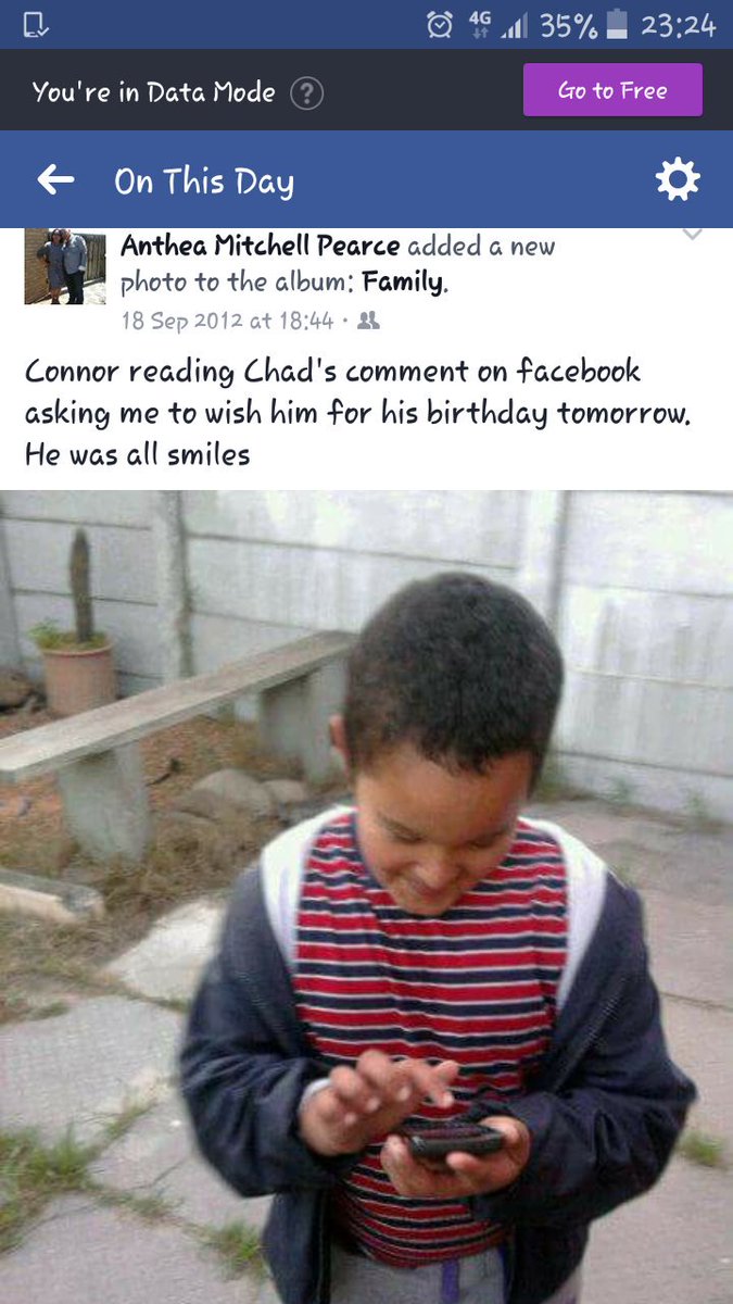 AntheaPearce's tweet photo. 5 years ago he was so excited to read a birthday wish from @ChadSaaiman. He still jumps up to dance when he hears your music Chad https://t.co/zK1X9ASM6y