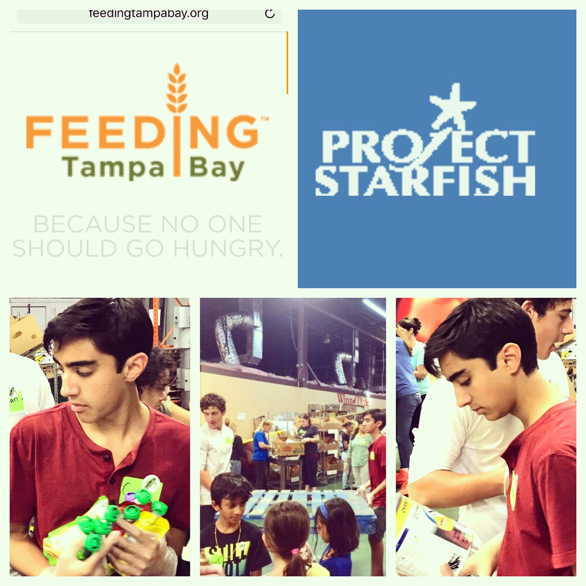 ChildrenBorders's tweet photo. Kudos to the volunteers like my son & #projectstarfish & #feedingtampabay in helping victims of #irma receive food & supplies this week🙌🏼 https://t.co/xZTCVLeJxN