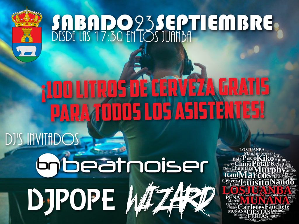 LosJuanBa's tweet photo. Un año más... ¡no podía faltar!
Contamos con todos
Cuantos más seamos mejor lo pasaremos
#FeriasMuñana2017
@BeatnoiserMusic https://t.co/GN8Q4gUsT6