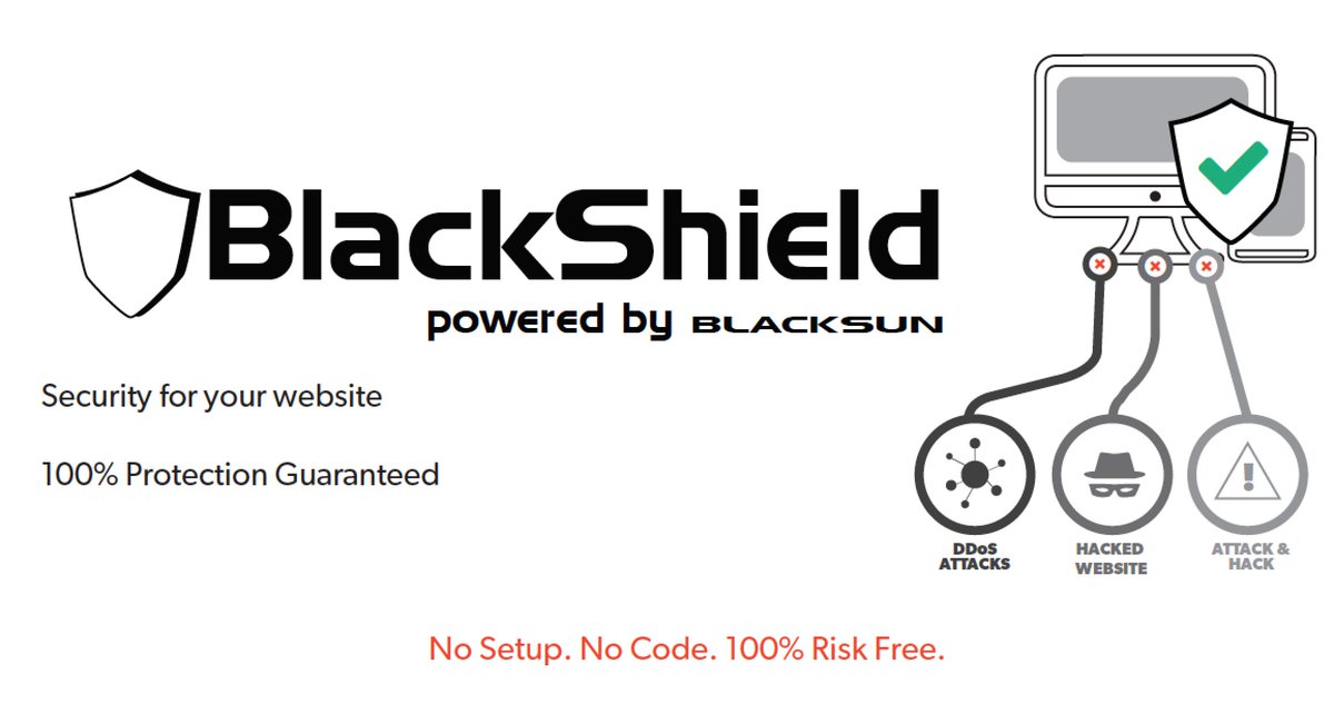 BlackSunInc's tweet photo. @BlackSunInc's BlackShield combines website security and performance improvements as an easy add-on to your website! https://t.co/YvgVM4TWdB https://t.co/xooCFM5AUk