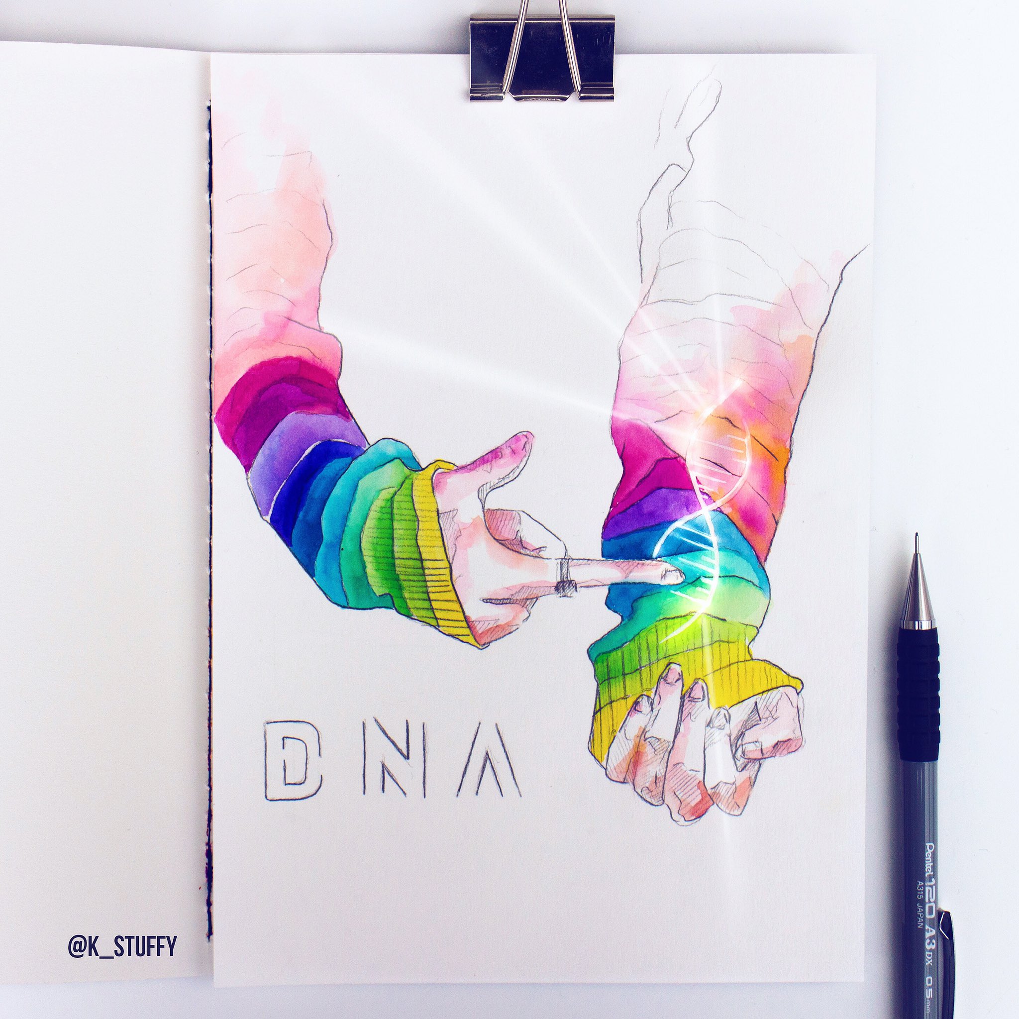 BTS рисунки DNA