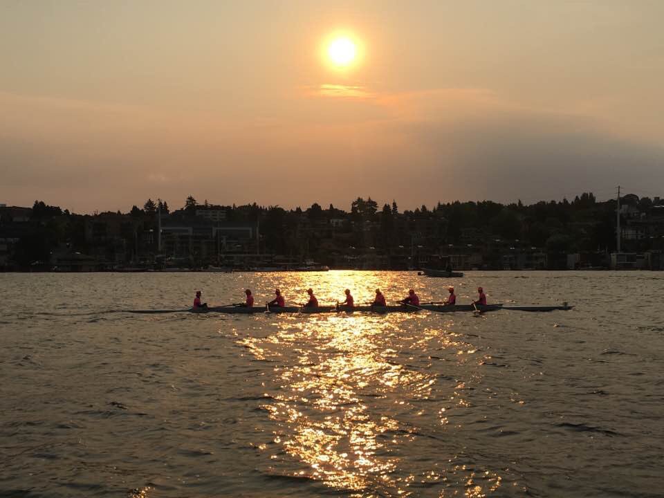 Our first junior 8+ raced on Sunday along with many other crews rowing for the cure! #rowforthecure #katscrew