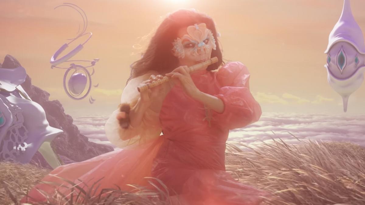i_D's tweet image. björk releases trippy video for new single, the gate dlvr.it/PnvmK9