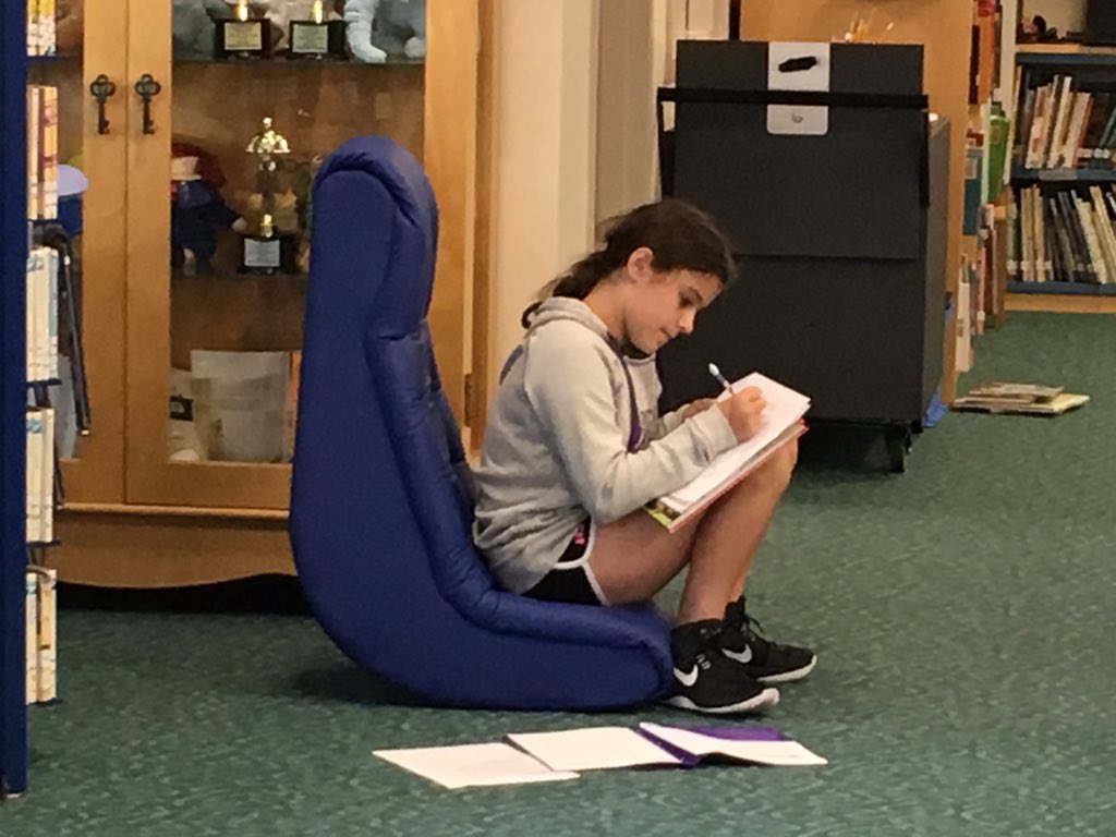 raeannelocke's tweet image. New kinesthetic furniture in the library! #futurereadylibrary #flexibleseating #kinesthetic #library #seshasjoy #ses